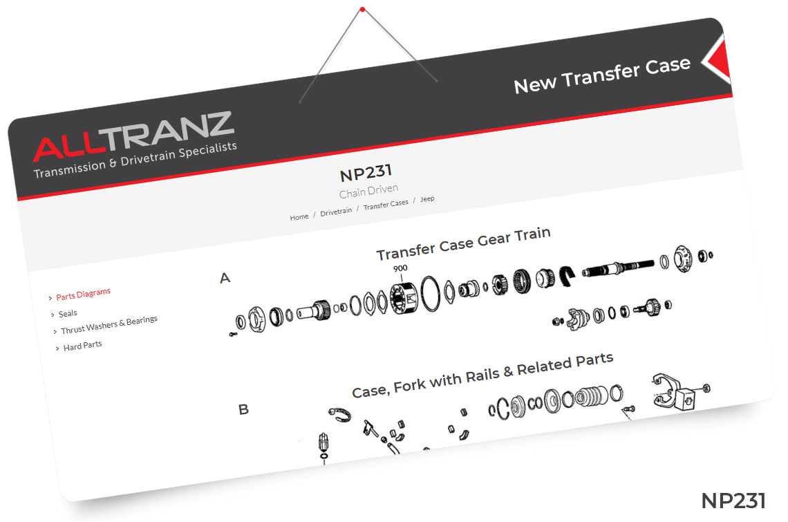 NP231 Transfer Case